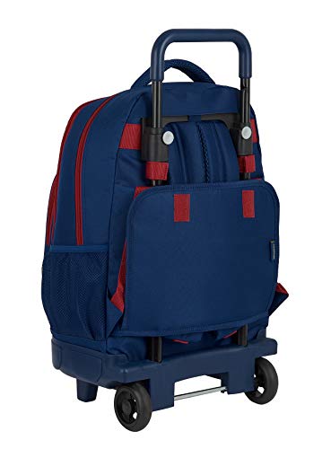 Safta 612029918 Mochila grande con ruedas carro, Trolley FC Barcelona