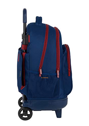 Safta 612029918 Mochila grande con ruedas carro, Trolley FC Barcelona