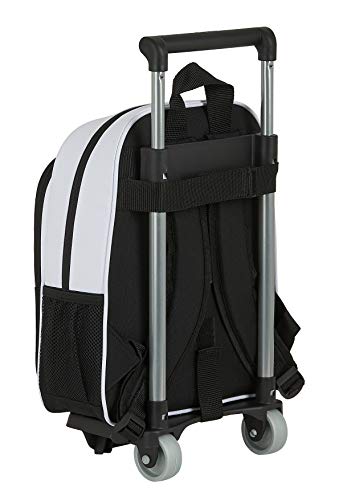 Safta 612054020 Mochila pequeña ruedas, carro, trolley Real Madrid CF