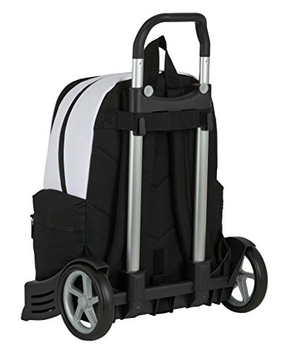 Safta 612054860 Mochila con carro ruedas Evolution, Trolley Real Madrid CF