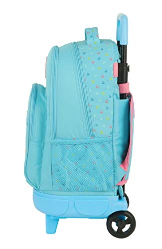 Safta 612075918 Mochila grande con ruedas carro, Trolley Benetton