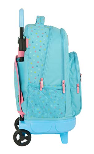 Safta 612075918 Mochila grande con ruedas carro, Trolley Benetton