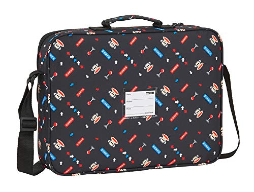 Safta Cartera Extraescolares de Paul Frank Retro Gamer, 380x60x280mm