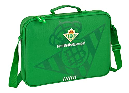 Safta Cartera Extraescolares de Real Betis Balompié, 380x60x280 mm, Verde