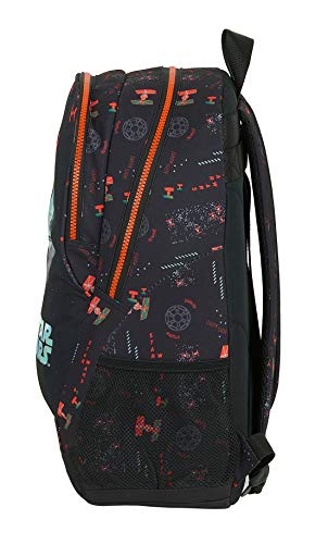 Safta Mochila Escolar de Star Wars The Dark Side, 320x160x440mm, negro/naranja, M (M665)