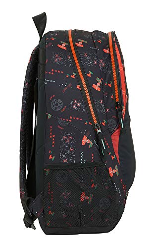 Safta Mochila Escolar de Star Wars The Dark Side, 320x160x440mm, negro/naranja, M (M665)