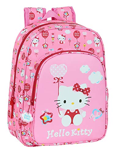 Safta Mochila Escolar Infantil Hello Kitty Balloon, 260x110x340mm