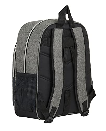 Safta Mochila Escolar Junior de Harry Potter Hogwarts, 320x120x380 mm, Negro/Gris (M640)