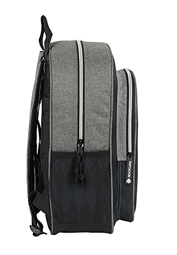 Safta Mochila Escolar Junior de Harry Potter Hogwarts, 320x120x380 mm, Negro/Gris (M640)