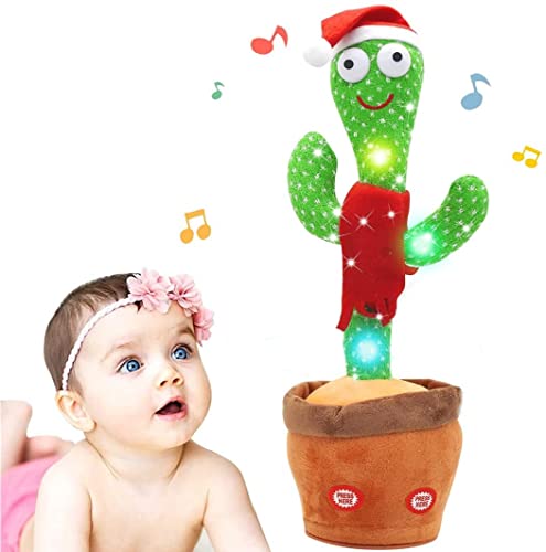 Sandalfon, Peluche Cactus Bailarin, Grabando, Repetir y Seguirte Hablar, Juguetes Recargables USB, 120 Canciones Cantando, Entrega en 3 dias Solo en España