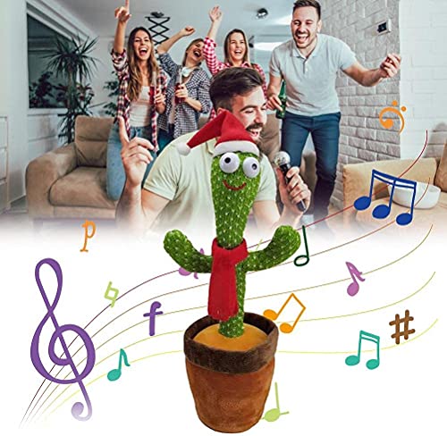 Sandalfon, Peluche Cactus Bailarin, Grabando, Repetir y Seguirte Hablar, Juguetes Recargables USB, 120 Canciones Cantando, Entrega en 3 dias Solo en España