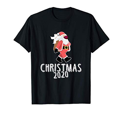 Santa con mascarilla y papel higiénico - Gracioso Camiseta