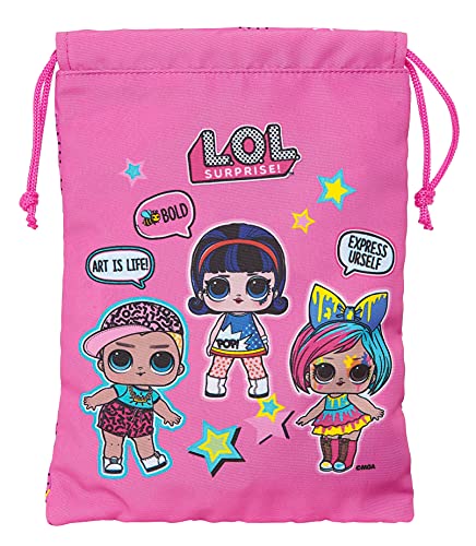 Saquito Merienda Lunch Bag de Lol Surprise! Art Club, 200x250 mm