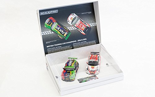 Scalextric – c3694 a – Coffret – 2 Coches BMW 125 Serien 1 & Honda Civic – btcc-001 Champions