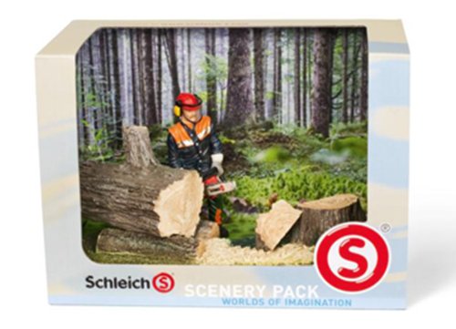 Schleich 41806 - Figura/ Miniatura Paisaje catálogo de módulos de Trabajo Forestal