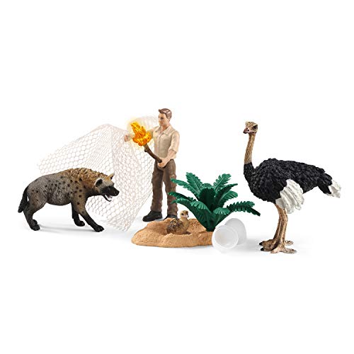 Schleich 42504 Wild Life Play Set - Ataque de la Hiena, juguetes a partir de 3 años