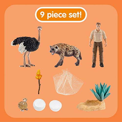 Schleich 42504 Wild Life Play Set - Ataque de la Hiena, juguetes a partir de 3 años