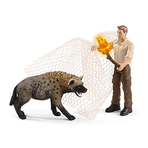 Schleich 42504 Wild Life Play Set - Ataque de la Hiena, juguetes a partir de 3 años