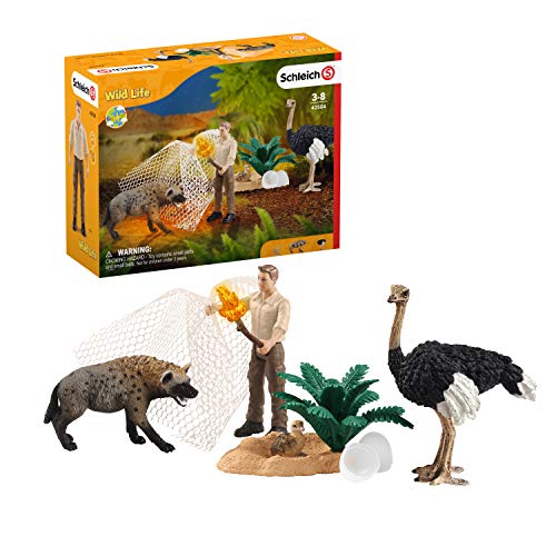 Schleich 42504 Wild Life Play Set - Ataque de la Hiena, juguetes a partir de 3 años