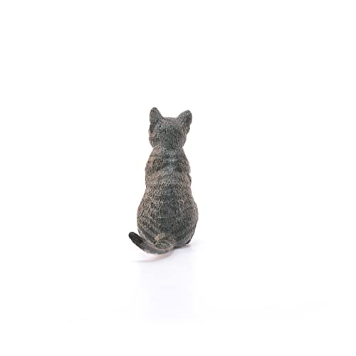 Schleich- Gato Sentado Figura, Multicolor (13771)