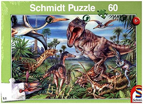 Schmidt Spiele 56193 en los Dinosaurios Puzzles, 60 Piezas