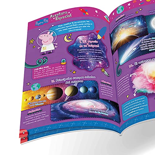 SCIENCE FOR YOU- Juego LA Aventura Espacial DE Peppa Pig con 17 Actividades, Multicolor (80002981)