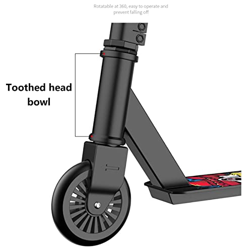 Scooter Freestyle, Patinete Freestyle Niños Y Adultos, Patinete De Acrobacia Y Saltos para Nios Y Nias A Partir De 8 Aos Ruedas (Color : B)