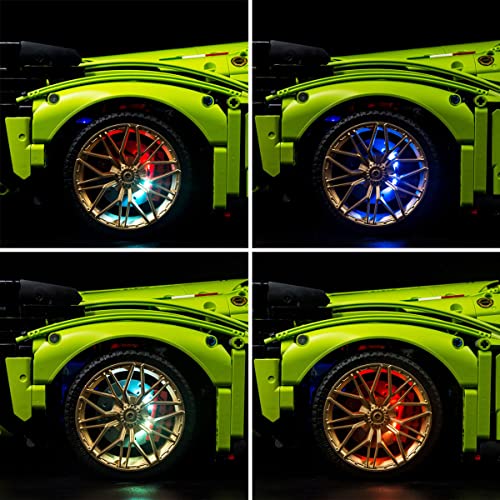 SDFGDFD Conjunto de Luces para Lamborghini SIAN FKP Roadster Kit de luz LED Compatible con Lego 42115 Modelo de Construcción de Bloques (Modelo excluido) Puede Tocar Musica