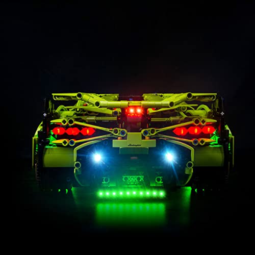 SDFGDFD Conjunto de Luces para Lamborghini SIAN FKP Roadster Kit de luz LED Compatible con Lego 42115 Modelo de Construcción de Bloques (Modelo excluido) Puede Tocar Musica