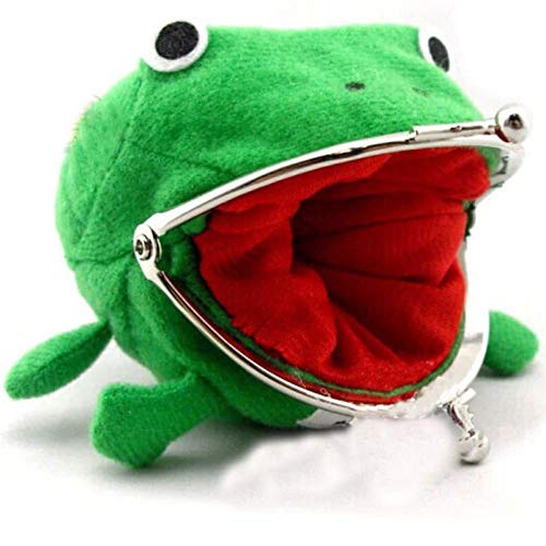 Seatechlogy Cartera Rana Naruto Monedero Naruto Rana Original Juguetes de Peluche Rana Verde Lindo Bolso de La Moneda de Cosplay Puntales de Juguete de Felpa para Amantes Y Cospla - 12 cm