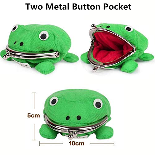 Seatechlogy Cartera Rana Naruto Monedero Naruto Rana Original Juguetes de Peluche Rana Verde Lindo Bolso de La Moneda de Cosplay Puntales de Juguete de Felpa para Amantes Y Cospla - 12 cm