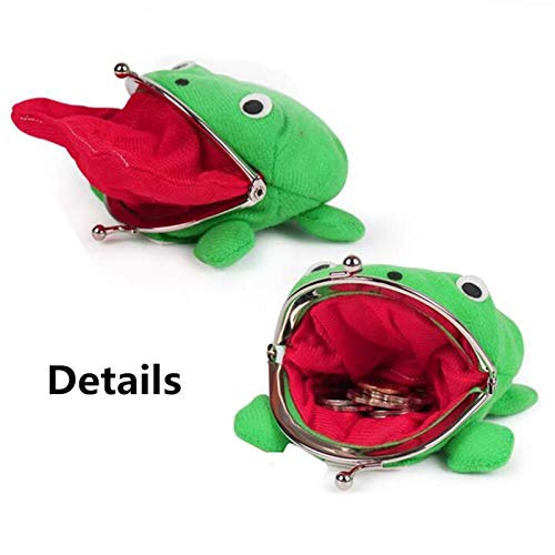 Seatechlogy Cartera Rana Naruto Monedero Naruto Rana Original Juguetes de Peluche Rana Verde Lindo Bolso de La Moneda de Cosplay Puntales de Juguete de Felpa para Amantes Y Cospla - 12 cm