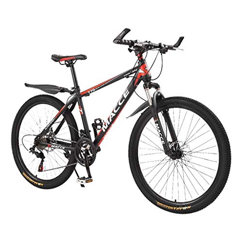 SEESEE.U Bicicleta de montaña Plegable de 26 Pulgadas, Bicicleta de MTB, Bicicleta de montaña rígida de Asiento Ajustable, 6 radios, Engranajes de 24 velocidades Freno de Disco Suspensión Completa Bi