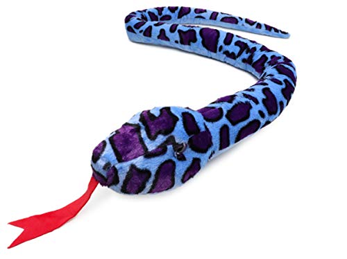 Serpiente felpa gigante - 180cm - Juguetes blandos para niños (BLUE&PURPLE)