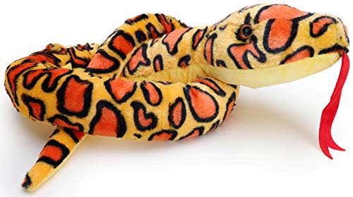 Serpiente felpa gigante - 180cm - Juguetes blandos para niños (Orange)