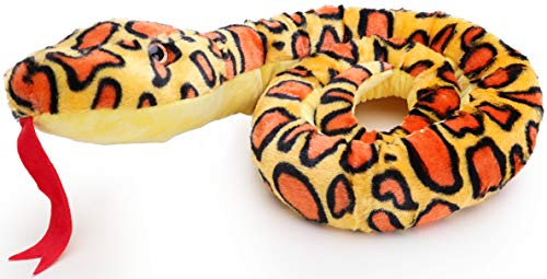 Serpiente felpa gigante - 180cm - Juguetes blandos para niños (Orange)