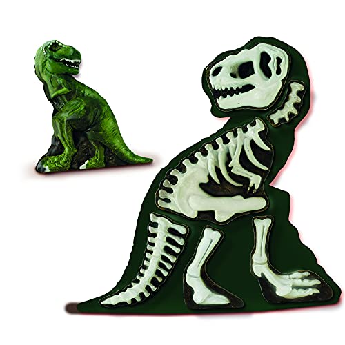 SES Creative- Moldear y Pintar-Esqueleto T-Rex Set de Moldeado con Yeso, Multicolor (14206)