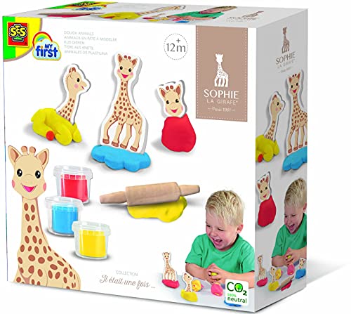 SES Creative- Sophie La Jirafa-Plastilina de Animales Girafe, Multicolor (14496)