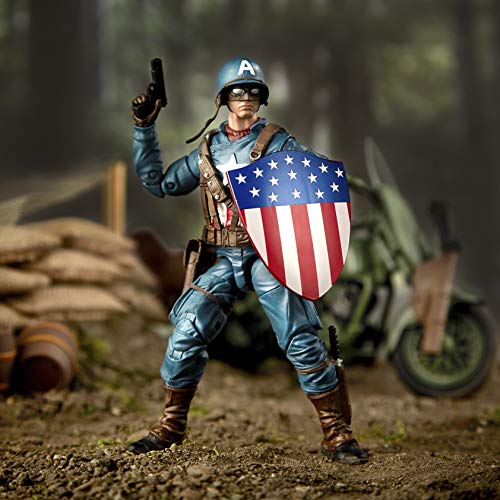 Set figura y vehiculo Capitan America Marvel Legends