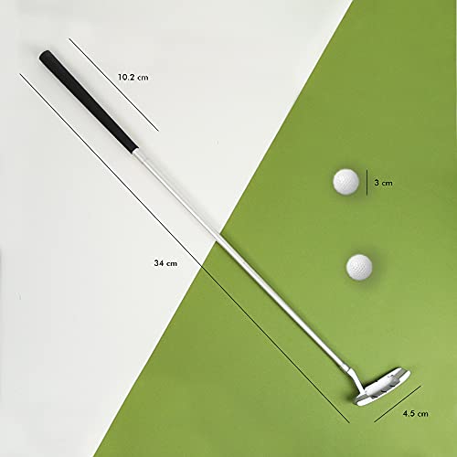 Set Golf para Casa y Oficina con Putter · Entrenamiento Golf con Palos de Golf Plegables, Hoyo, 2 Bolas y Bolsa de Transporte con cremallera · Mejore su Handicap con este fantástico Juego de Golf