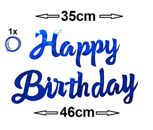 Set XXL de 44 piezas de policía para cumpleaños infantiles, decoración de color azul, globos y globos