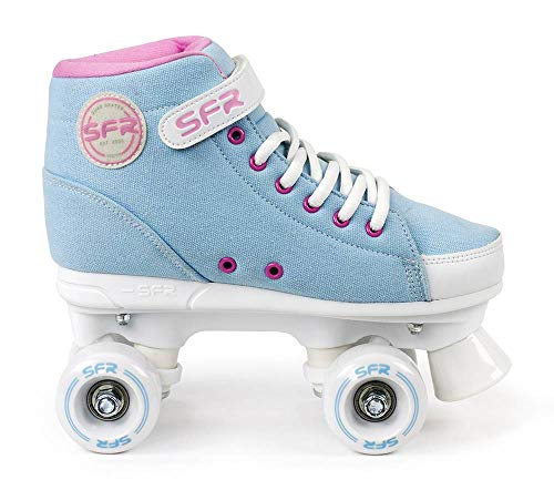 Sfr Skates Vision Sneaker P Patines con Tobillera y Correa de Velcro, Juventud Unisex, Azul (Sky Blue), 35.5 EU