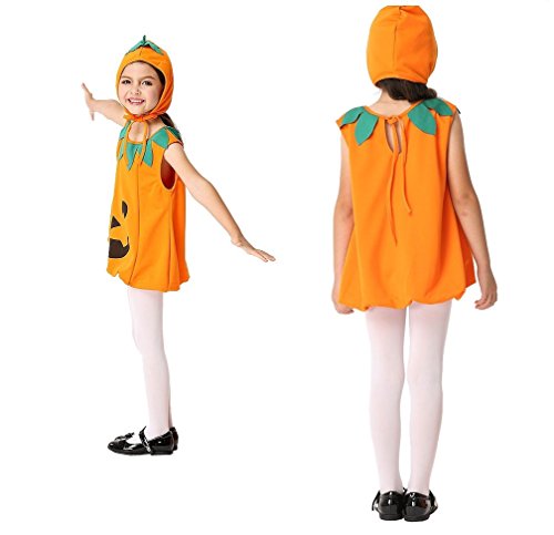 Shangrui Chicas Cosplay Traje de Hadas Naranja Vestido de Calabaza Vestido de Lujo Disfraz