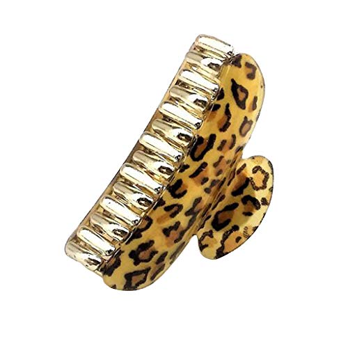 sharprepublic Clips De Agarre De Garra De Pelo Grande De Leopardo De Las Mujeres Pinzas para El Cabello Broche Herramientas De Maquillaje - Leopardo Ligero S