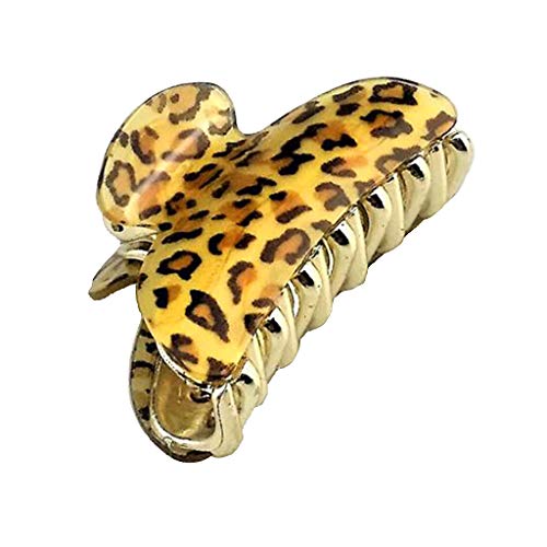 sharprepublic Clips De Agarre De Garra De Pelo Grande De Leopardo De Las Mujeres Pinzas para El Cabello Broche Herramientas De Maquillaje - Leopardo Ligero S