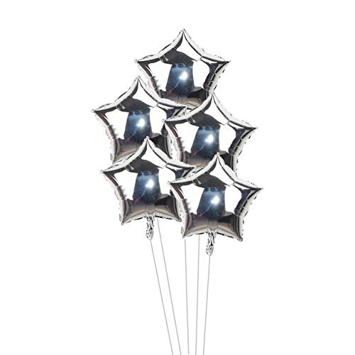 SHENGDANJIE Adornos de Navidad Año Nuevo 2020 Número Foil Balloon Gold Silver Black Star Balloon For Christmas New Year Party Home Bolas Inflables Decoración