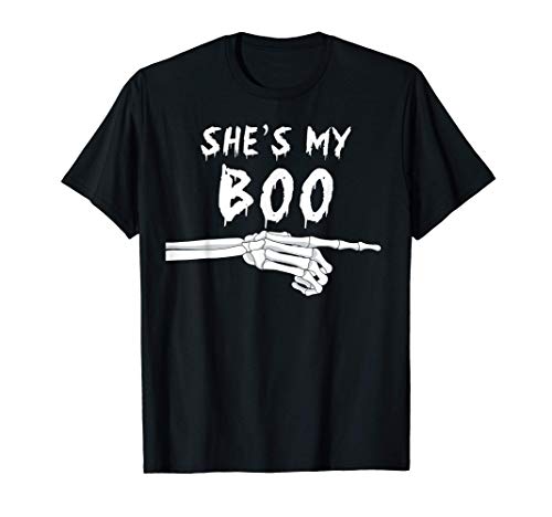 She's My Boo Matching Halloween Costume She's My Boo Camiseta