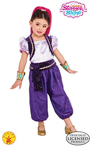 Shimmer & Shine - Disfraz Deluxe violeta para niña, infantil S (3-4 años) Rubie's 620792-S