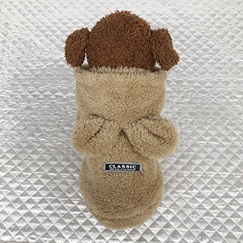 SHIYONG Sudadera con Capucha de Lana para Perros Ropa de Invierno para Perros para Perros Abrigo Chaqueta Ropa Suave de Bulldog francés