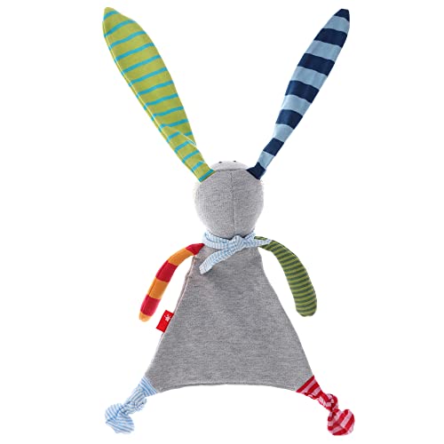 Sigikid 41274 - Doudou en Forma de Conejo Ringeldingel, Unisex, Color: Gris / Multicolor